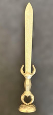 Vintage Japanese Buddhist Sword of Fudo-Myooh Kurikara Ken Dragon Carved H30cm picture