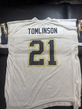 Vintage Y2K Reebok NFL LaDainian Tomlinson #21 San Diego Chargers Jersey XL Whit picture