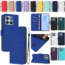 Candy Color PU Leather Wallet Phone Case For Huawei Honor X50 X40i 9X X8B X7B picture