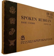 Spoken Russian basic course vintage World War 2 manual historical book Excellent picture