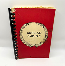 Very Rare Vintage 1962 Grecian Cuisine Cookbook Greek Orthodox Festival Bazaar picture