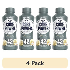 (4 pack) Core Power High Protein Shake, Vanilla, 42g Bottle, 14 fl oz picture