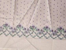 VINTAGE DAISY KINGDOM 1993 VIOLET FABRIC 3.88 YARDS picture