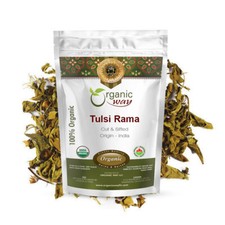 Organic Way Tulsi Rama (Holy Basil) Cut & Sifted - Kosher & USDA Certified picture