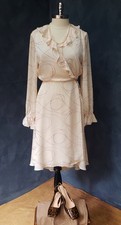 Joie Ivory Wrap Front Ruffle Dress XL NWTs picture
