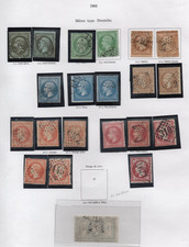 France 1862-1871 Collection Of 53 Napoleon Perf Issues, Includes The 5 Francs picture
