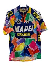 Vintage SMS Santini Mapei Quick-Step Cycling Jersey Men's XL Colnago #228 picture