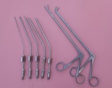 Spine Cushing Pituitary Rongeur & Teardrop Fukushima Suction Tube Fess Nasal ENT picture