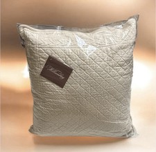Williamsburg William & Mary Bone 18x18 Cotton Decorative/Accent Pillow. picture