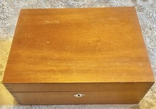 ANTIQUE ERNST LEITZ WETZLAR GERMANY ORIGINAL MICROSCOPE WOODEN EMPTY BOX CASE picture