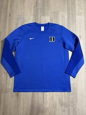 Nike Duke blue devils team issued exclusive crewneck pullover drifit size Large picture