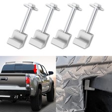 4PCS Truck Tool Box Mounting Kit, J Hook Crossover Boxes Silver picture
