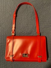 Michael Kors red front snap shoulder bag picture