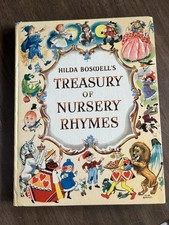 Hilda Boswell's Treasury of Nursery Rhymes 1959 HC Colorful Illustrated  picture