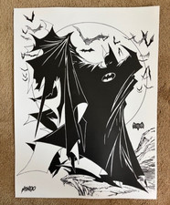 SDCC 2019 Mondo Litho Print Batman Todd McFarlane Ex. DC VISA Power 18 x 24 Inch picture