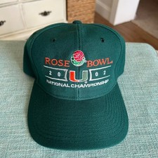 VTG Headmaster 2002 Rose Bowl National Champs Univeristy of Miami Hurricanes Cap picture