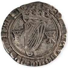 1534-5 Henry VIII Ireland Groat Anne Boleyn Hammered Silver Coin Dublin Mint 12D picture