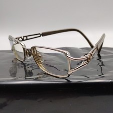 Valentino Vintage Eyeglasses Frames Silver Grey V Logo Made Italy Geometric  picture
