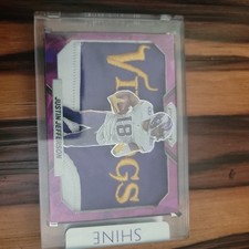Justin Jefferson Purple Ice Prizm Vikings Jersey By SHINE Cards picture
