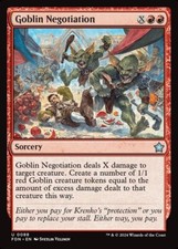 MTG Magic the Gathering Goblin Negotiation (88/789) Foundations LP picture