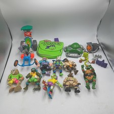 Lot Of Vintage TMNT Ninja Turtle Figures And Toys 80s 90s picture