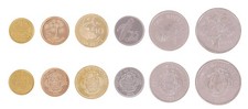 Seychelles 1 Cent - 5 Rupees 6 Pieces Set, 2004-2012, KM #46-51, Mint picture