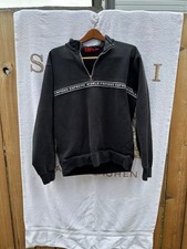 supreme quarter zip black sweater sz LARGE F/W 2016 picture
