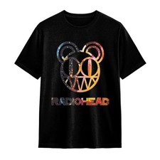Vintage Rock Band Radiohead Modified Bear Graphic T-Shirt 90s Alternative Fan Te picture
