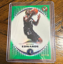 Topps 2025-26 Pristine Anthony Edwards Timberwolves #52 Serial Numbered 62/150 picture