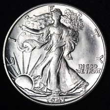 BU 1941-S Walking Liberty SILVER Half Dollar UNCIRCULATED UNC MS  picture