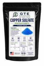Copper Sulfate Crystals 99% Pure Pentahydrate - 10 Lbs. picture
