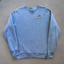 Girl Skateboards Pup Sweatshirt Medium Gray Heavy Crew Pullover Skater Punk picture
