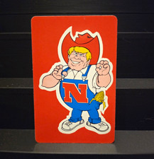Vintage Nebraska Cornhuskers SingleSwap Playing Card Herbie Husker Mascot 70s80s picture