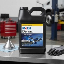 SALE- MOBIL 122493 M-DELV 1300SUP 15W40; Delvac 1300 Super 15W-40; 2.5 Gallons picture