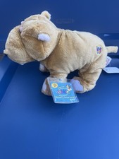 GANZ Webkinz Mud Hippo Plush Stuffed Animal w/ Sealed Secret Code HM384 picture