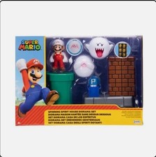 Jakks Pacific 2.5 Inch Super Mario Spinning Spirit House Diorama Set (3 Figs,2Ac picture