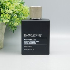 Blackstone Men's Collection Matte Black Eau de Toilette Spray 3.4 oz New No Box picture