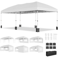 10x20ft Heavy Duty Pop Up Canopy Tent, Instant Shelter with Removable Sidewalls picture