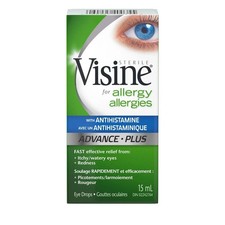 2 pack Visine Antihistamine Advance Allergy Eye Drops, 15 ml NO TARIFFE picture