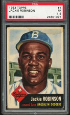 1953 Topps #1 Jackie Robinson PSA 1.5 CENTERED picture