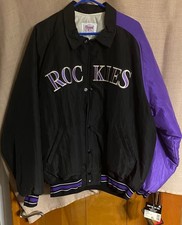 Vintage Colorado Rockies Never Worn Diamond Collection Starter Button Up Puffer picture