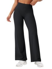 YEOREO Women's Black Workout Leggings No Front Seam Straight 29 High Waist 29