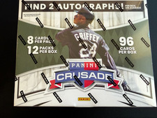 2024 Panini Crusade MLB Factory Sealed Premium Baseball Card Box 2 Autos Per Box picture