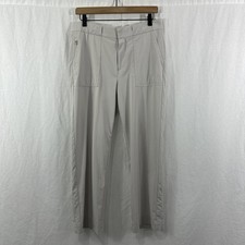 Athleta Tribeca Utility Birch Grey Crop Pants Womens Sz 8 Athleisure Outdoor picture