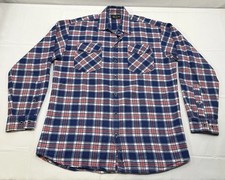 The Vermont Flannel Co. Men's Plaid Long Sleeve Button Up Shirt Size Medium picture