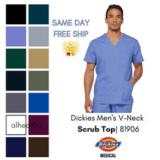 Dickies EDS Signature Men's V-Neck Scrub Top 81906 picture