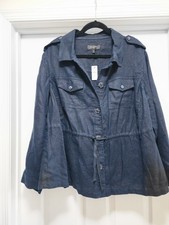 Talbots Linen Navy Color Blase Size 1X New With Tagd picture