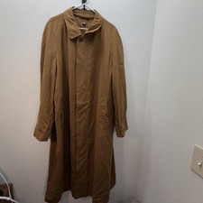 Schneiders Salzburg Wool Overcoat Top Coat Austria Austrian Mens XL Trench Brown picture