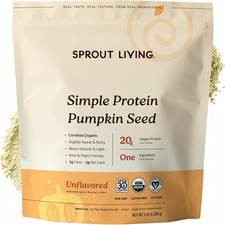Sprout Living Simple Pumpkin Seed Protein Powder, 20 Grams Organic Plant Based P picture