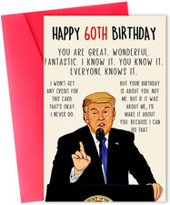 Funny 60Th Birthday Card, Naughty 60Th Birthday Gifts Cards for Men Women, Great picture